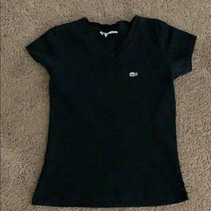 Lacoste black womens t shirt